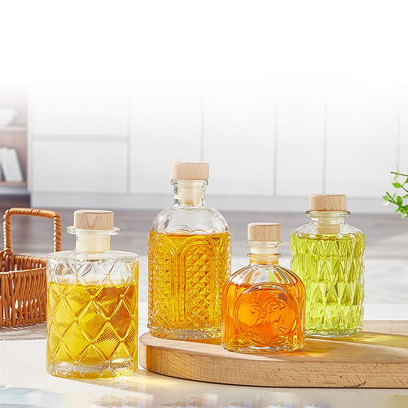 1 шт. прозрачные стеклянные бутылки для вина украшения мини стеклянные бутылки для алкоголя ликер