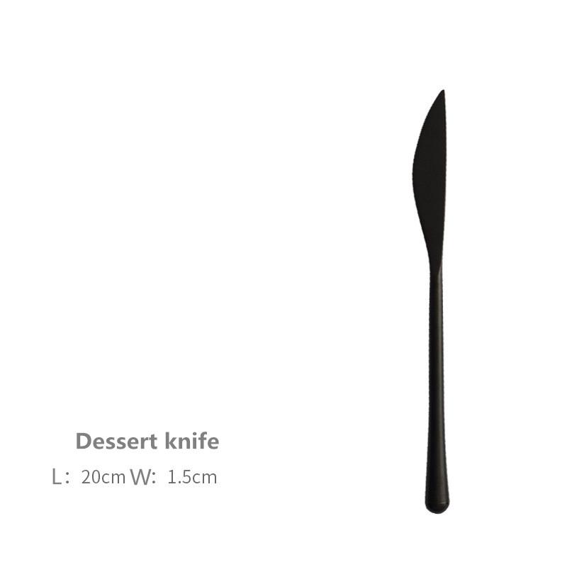 Набор столовых приборов в стиле ретро черного цвета из нержавеющей стали 304, набор из трех предметов: нож для стейка, вилка, ложка, кофейная ложка, вилка для фруктов