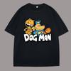 World Book Day DogMan Police T Shirt Dogman Cartoon Characters Cat Short Sleeves for Men Top Summer Sport Jogging Loose Shirt