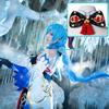Genshin Impact Liyue Ganyu Косплей Костюм с париком Junyu Shuyue Ganyu Косплей Genshin Impact Style Kanyu Косплей Kanyu Xianlin Глава с [NSPSTT]