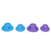 20pcs Mushroom Hair Curler Self Grip DIY Silicone Hair Style Curlers for Long Medium Short Hair Purple Blue