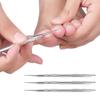 Stainless Steel Double-headed Nail Art Tool To Clean Nail Groove Inlaid Nail Warp Nail Picker Inlaid Nail Patch Tool