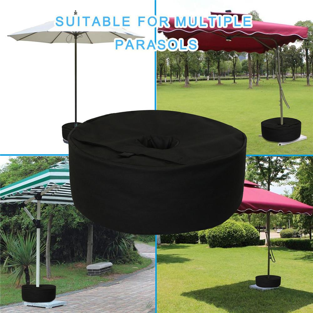 Мешок с песком для зонта, весовой мешок для навеса, круглые мешки с песком 15 дюймов для уличной пляжной палатки с навесом от солнца