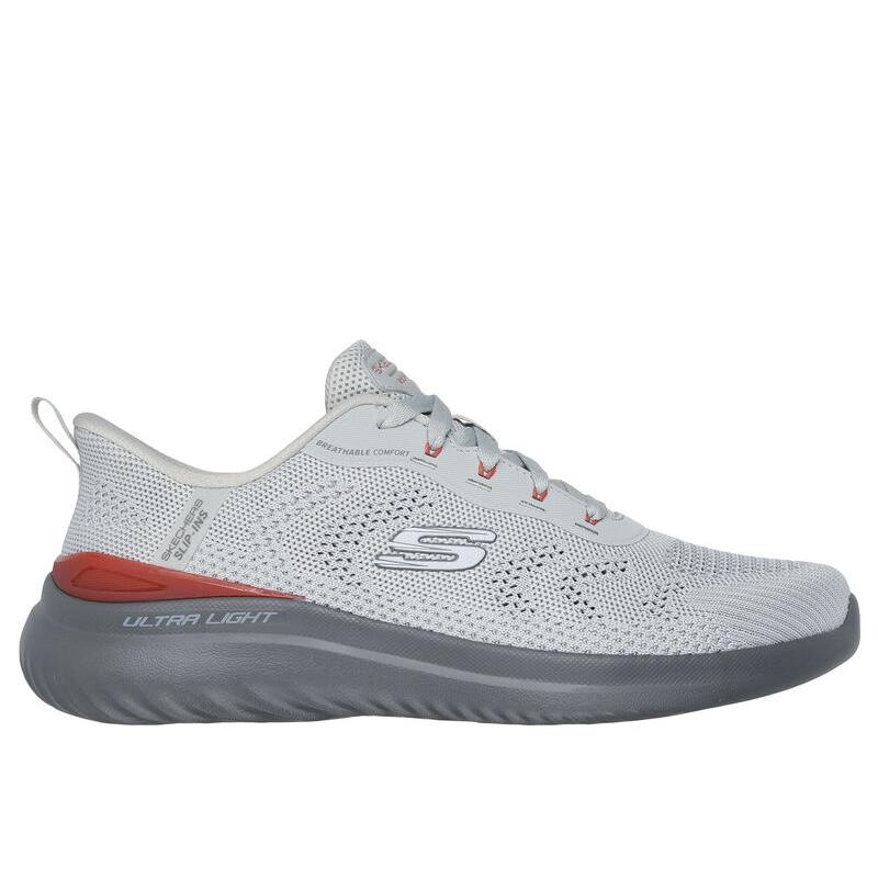 Skechers Bounder 2.0 Удобные Модные Универсальные Трендовые Низкие Тренировочные Кроссовки Мужские Кроссовки Серый 233031-GYRD