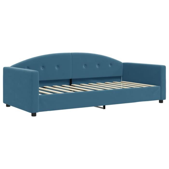 VidaXL Daybed Blue 90x200 Cm Velvet 354135