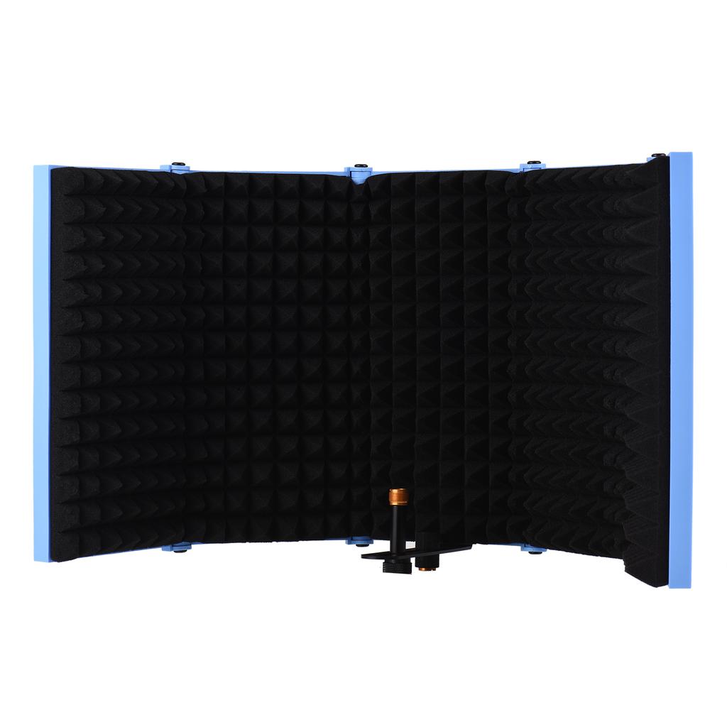 5-дверный профессиональный студийный микрофон для записи, изолирующий экран, складной поп-фильтр, микрофон, ветер