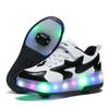 TUINANLE Roller Skates 2 Wheels Shoes Glowing Lighted Led Children Boys Girls Kids Luminous Sports Boots Casual Sneakers