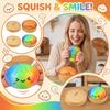 Мягкая игрушка-булочка с медленным подъемом, дизайн пельменя с улыбающимся лицом, игрушка для снятия стресса, сжимаемая, для тренировки рук и декора