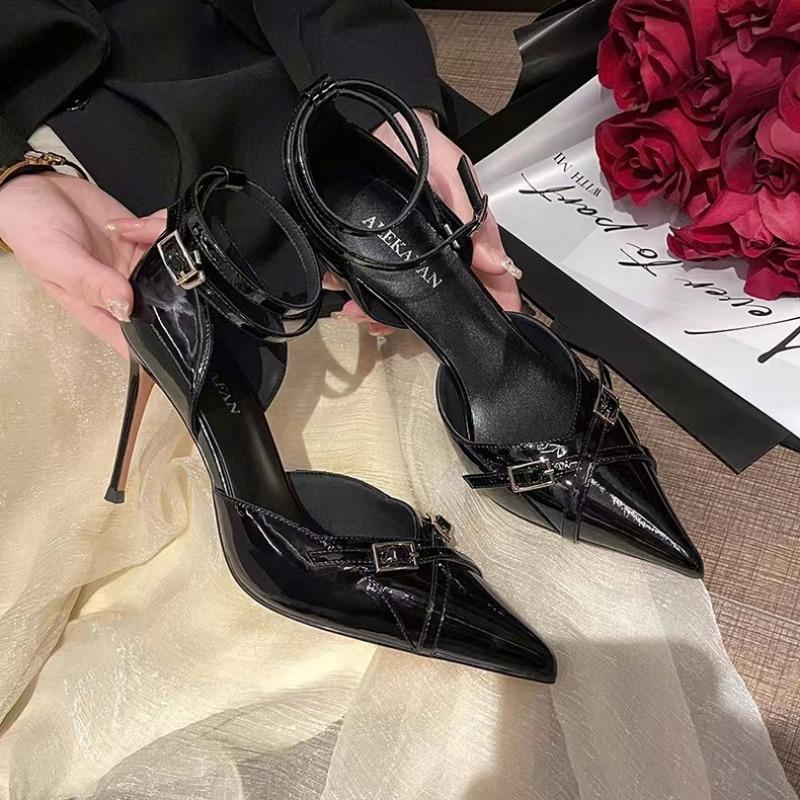 Модные сексуальные заостренные банкетные туфли на высоком каблуке, элегантные роскошные вечерние женские туфли, красивые универсальные 2024, новые модные тонкие каблуки, женские туфли