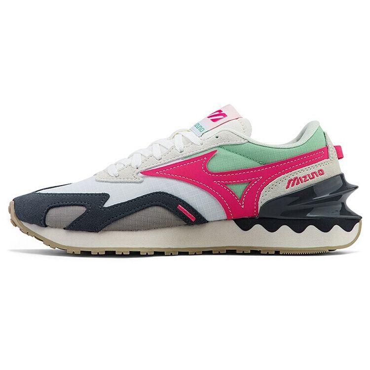 Mizuno LG 70s Низкие беговые кроссовки Ретро Мужская кроссовка Серо-сине-красные D1GH213004