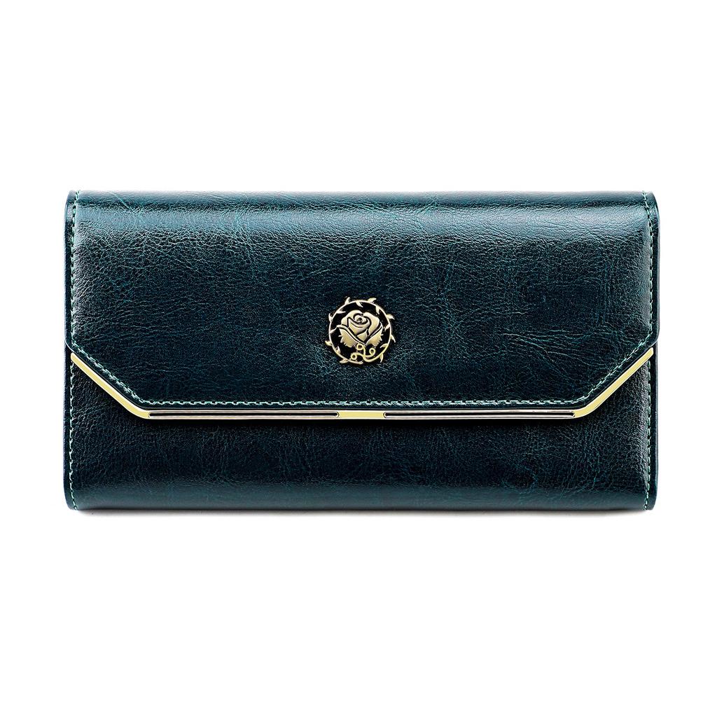 Новый женский RFID-кошелек-клатч-клатч для телефона, сумка из натуральной кожи, защитный кошелек для монет