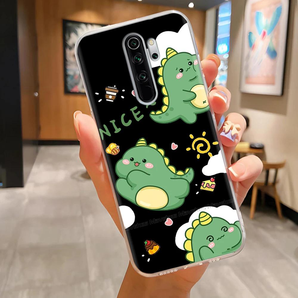 Чехлы из ТПУ для Redmi Note 8 Pro Чехол Прозрачный Красивые Цветы Легкий Чехол для Xiaomi Redmi Note8 Pro Корпус Телефона Fundas