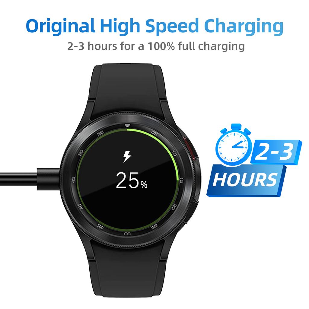 Для Samsung Galaxy Watch8/7/6/6 Classic USB-C Зарядное устройство для умных часов Замена Быстрая Стабильная Беспроводная Зарядная станция