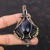 Blue Sunstone Pendant Copper Wire Wrapped Jewelry Genuine Gemstone Pendant Handmade Antique Jewelry Copper Wire Wrap Pendant Gift For Mother
