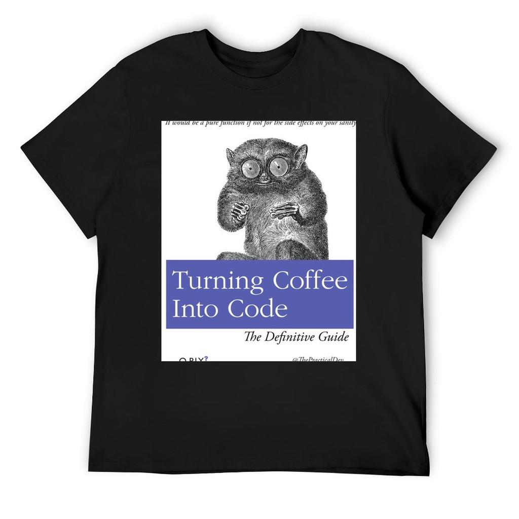 Turning Coffee Into Code T-Shirt cute clothes anime stuff tshirts for men