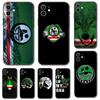 Ichkeria Flag Chechen Flag Phone Case for Iphone 5 5s 2020se 6 6s 7 8 Plus X 10 XR XS 11 12 13 Mini Pro MAX Black Tpu Back Cover