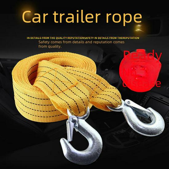 Сверхпрочный буксировочный трос с крюком Eagle Hook — варианты 3 м, 4 м, 5 м, двухслойный, надежное сцепление для внедорожников