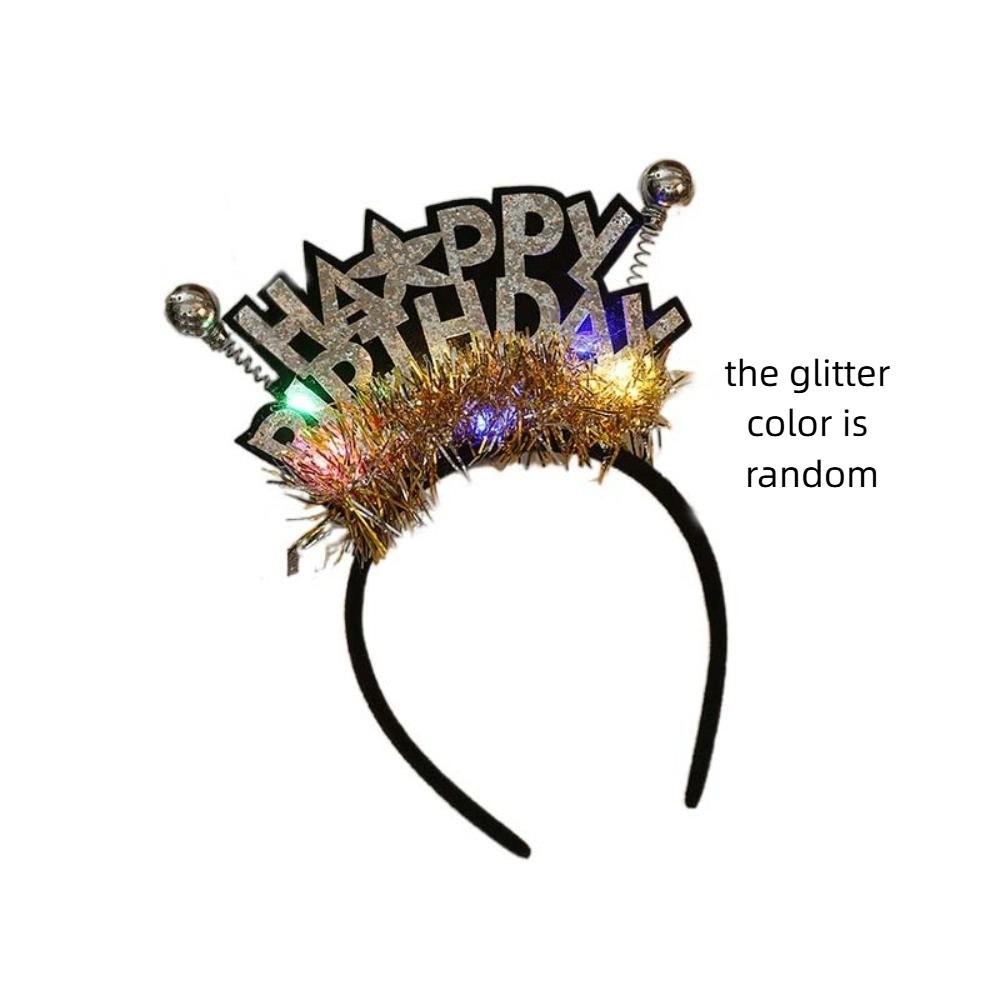 Пластиковый шар, повязка на голову с днем ​​рождения, детские повязки для волос на день рождения, день рождения