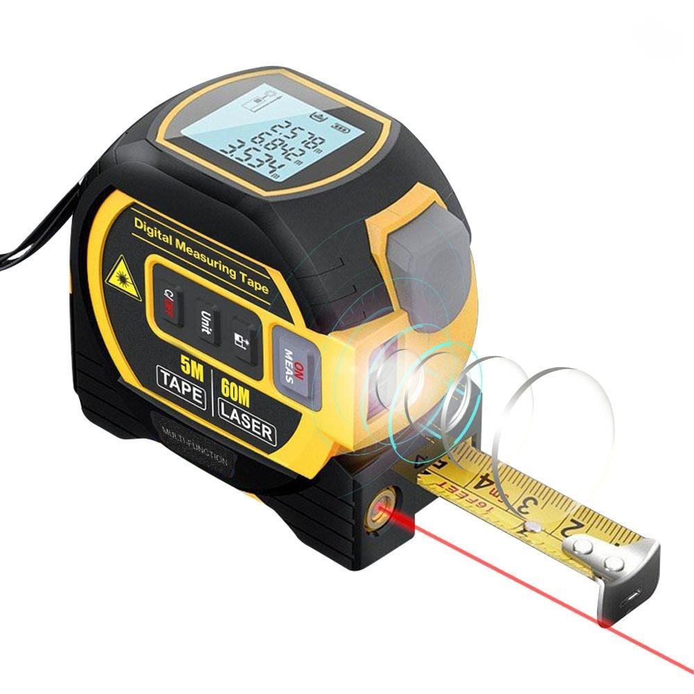 3 in 1 LCD Laser Rangefinder Professional Building Measurement Device Area Volumes Surveying Tools Display Distance Meter