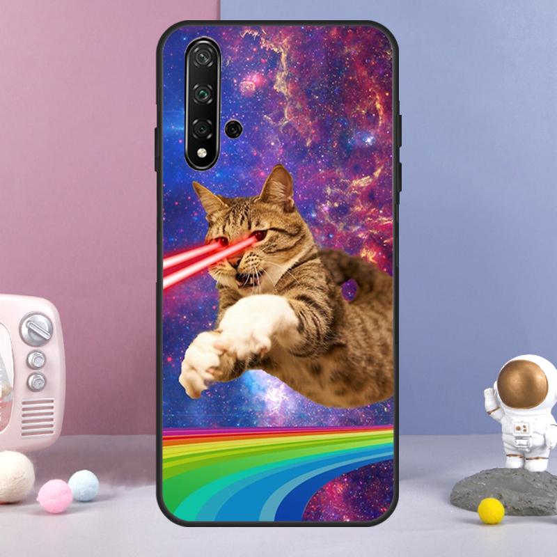 Кот в космосе Для Huawei Nova 12i 12s 11i 8i 7i 9 10 SE Y60 Y61 Y70 Y72 Y73 Y90 Y91 P20 P30 P40 Lite Чехол