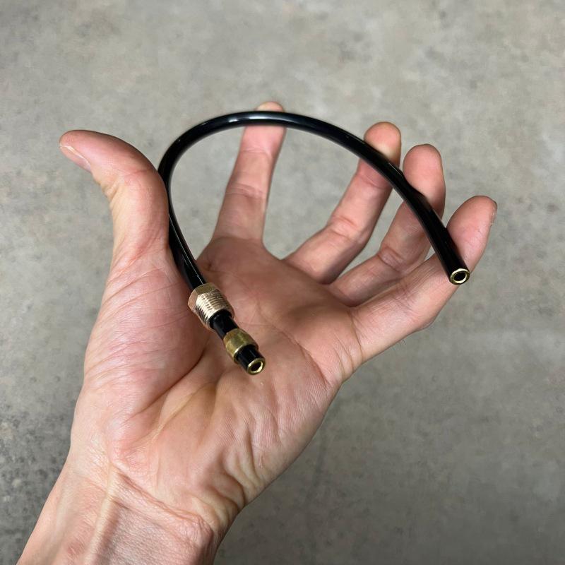 Шланг высокого давления из нейлоновой трубки для воздушного компрессора, медные аксессуары, соединяет реле давления и обратный клапан 30 см