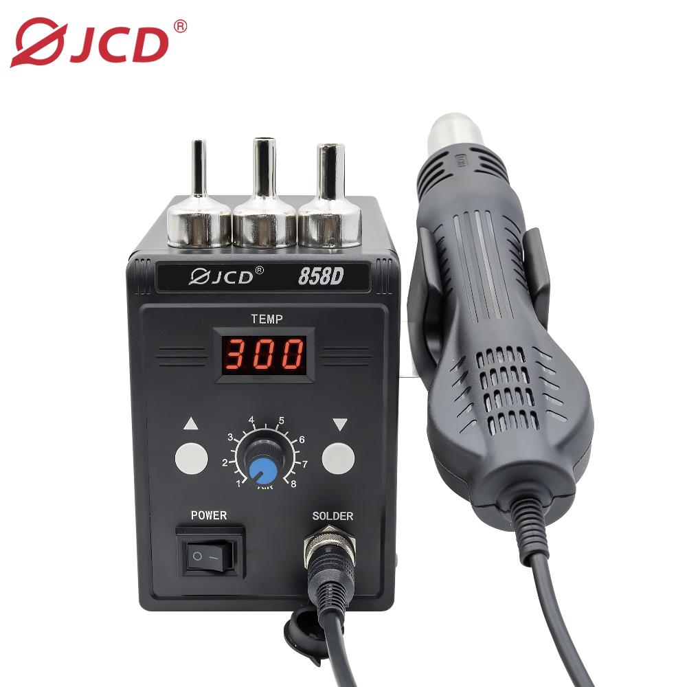 JCD Hot Air Gun 858D 700W BGA Rework Solder Station Soldering Heat Air Gun Station For SMD SMT Welding Repair