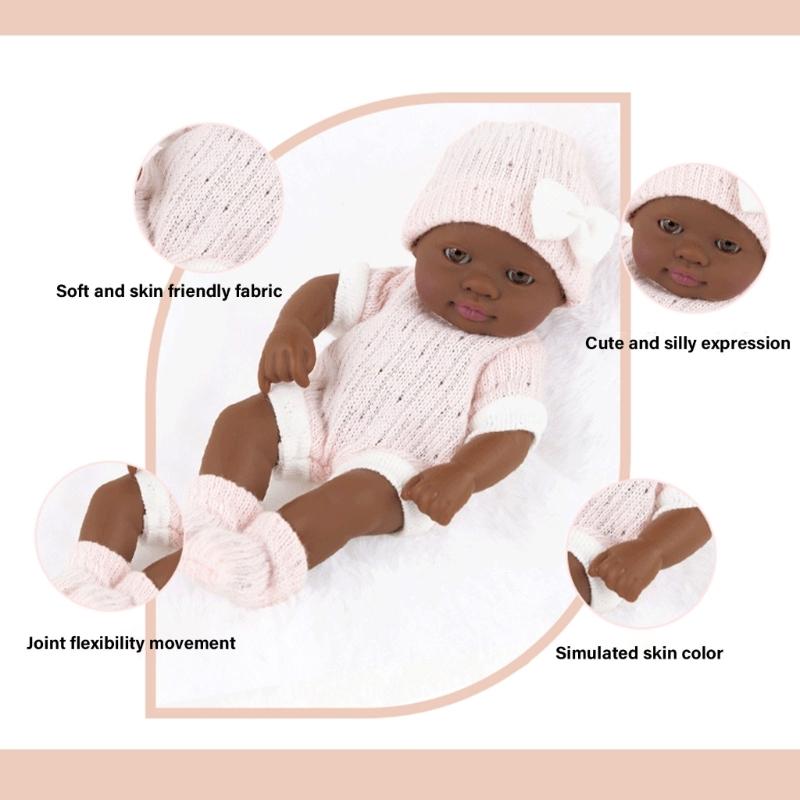 7-дюймовая кукла-младенец из мягкого винила, реалистичная Reborns, фигурка-игрушка, удобная для переноски, для повседневного успокоения, игра для родителей