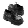 Gothic Punk Flame Embossed Platform Sneakers Unisex Chunky Low Top Shoes for Men Women