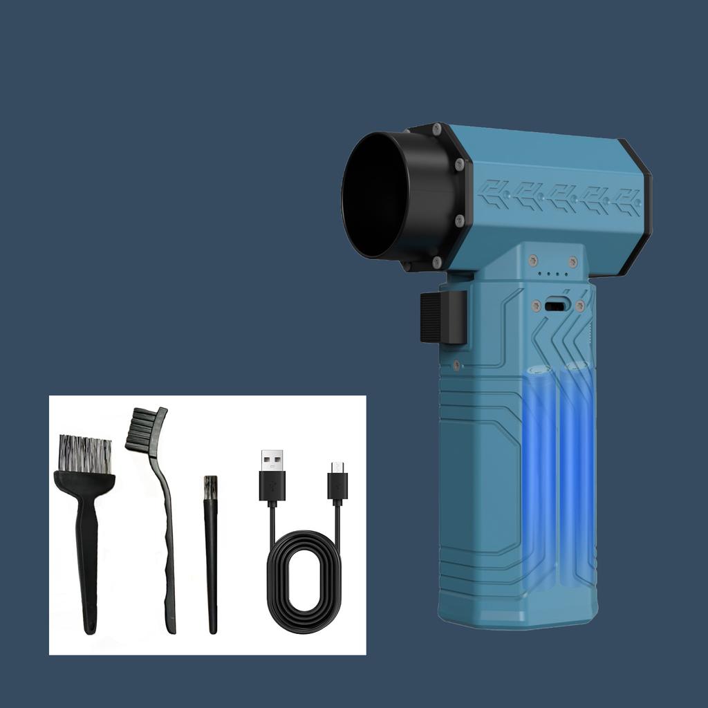 Мощный воздуходув тягой 700 г Электрическая щетка-пылесос Бесщеточный мини турбо-вентилятор 70 м/с Скорость ветра Снегоуборщик Сушилка 10000 мАч