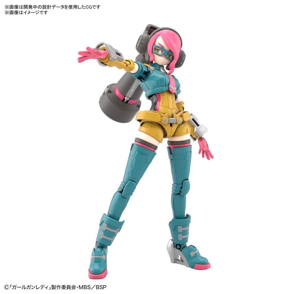 Девушка-стрелок Леди-командир Бьянка, масштаб 11, пластиковая модель с цветовой кодировкой, розовая