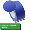 Blue Painter's Tape 4 Sizes – 1/2", 3/4", 1", 2" Masking Tape, Clean Peel Residue-Free for Painting, DIY & Home Projects