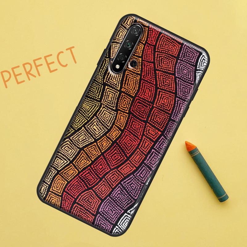 Печать с изображением искусства коренных народов Для Huawei Nova 12s 11i 7i 8i 12i Y73 Y70 Y90 Y60 Y72 Y61 Y91 9 10 SE P40 Lite P30 Pro Чехол