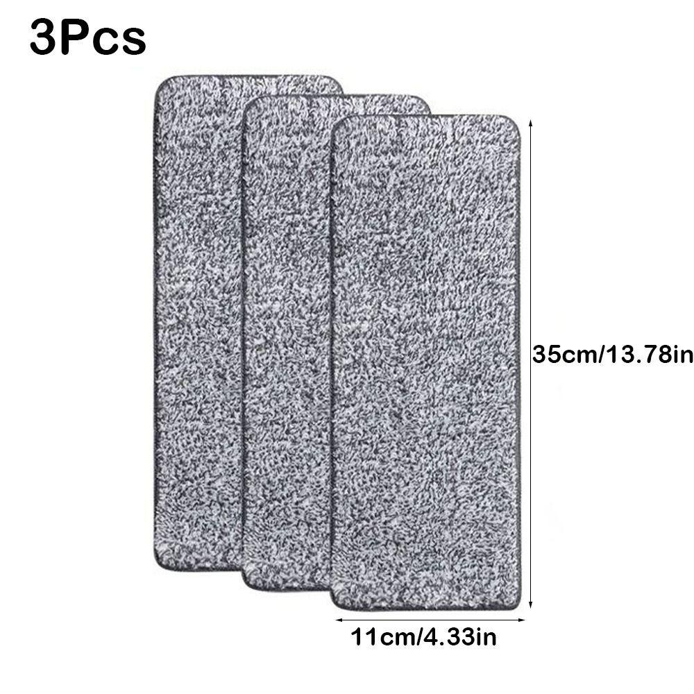 3 шт. Сменная ленивая швабра из микрофибры, Аксессуары для швабры, Прочная сменная насадка для швабры