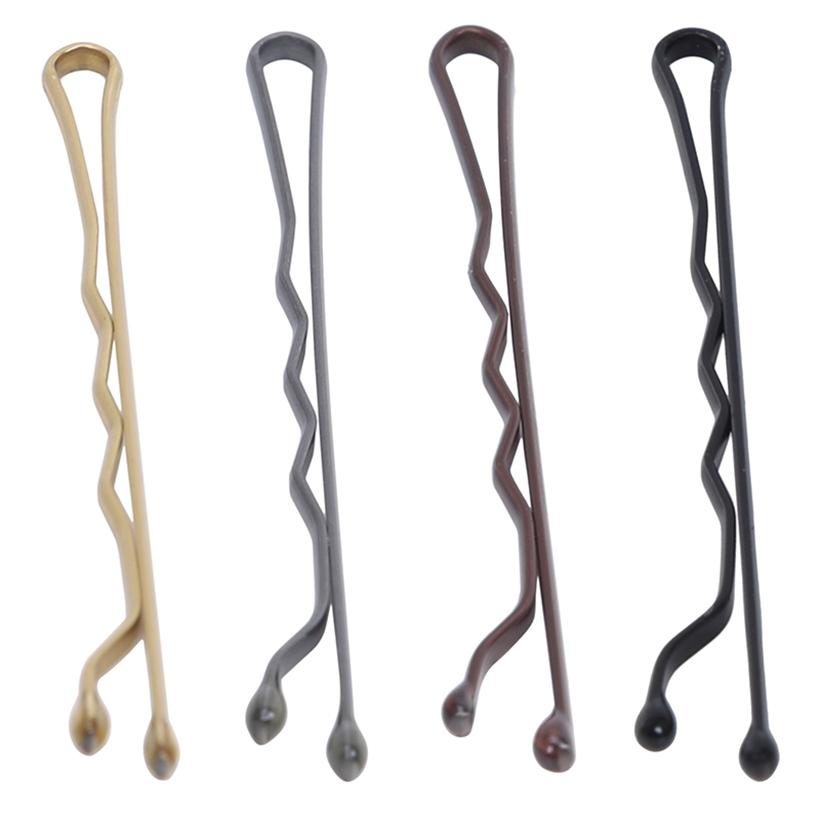 Аксессуары Минималистичные женские заколки из металла, 100 шт./компл., зажимы для девочек, волнистые невидимые заколки для волос