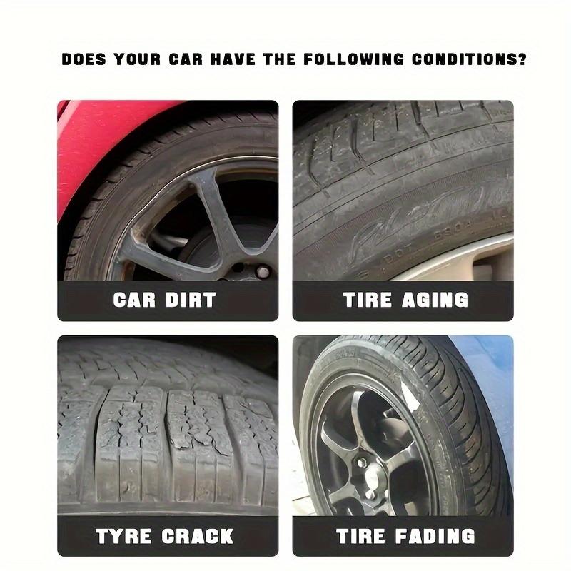 Воск для ухода за шинами, средства для ремонта пластика и резины для всех моделей автомобилей, водостойкий крем для ухода и очистки для внешнего блеска