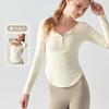 Yoga clothes women's autumn and winter new slim-fit and thin sports tops professional running Pilates training fitness long sleeves