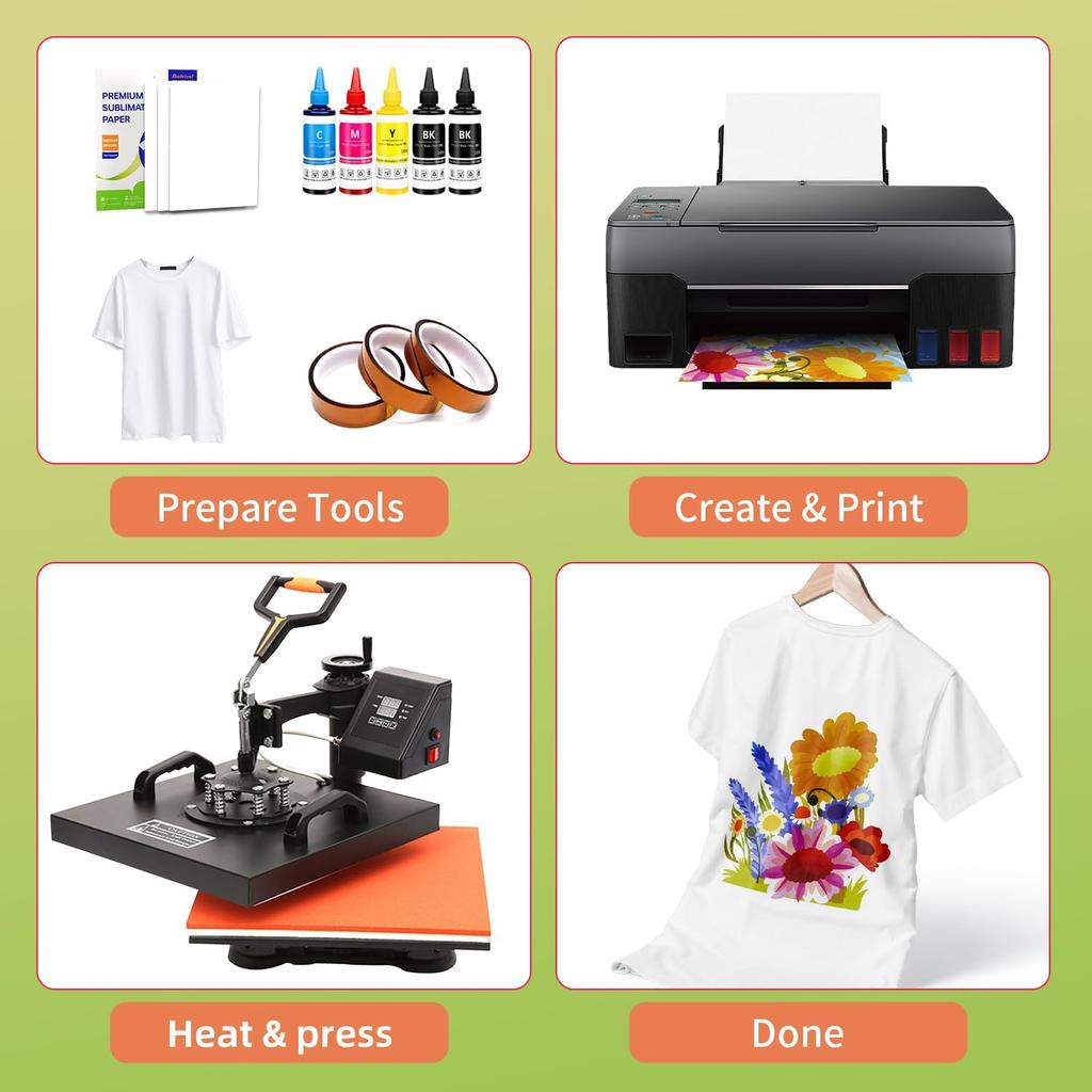 Sublimation Paper 30 Sheets Heat Transfer Paper 8.5x11 inch Compatible with Inkjet Sublimation Printer 125g