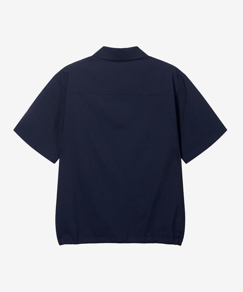 MINDBRIDGE [Air Cool] Mesh Pullover Semi-Overfit Short Sleeve Shirt