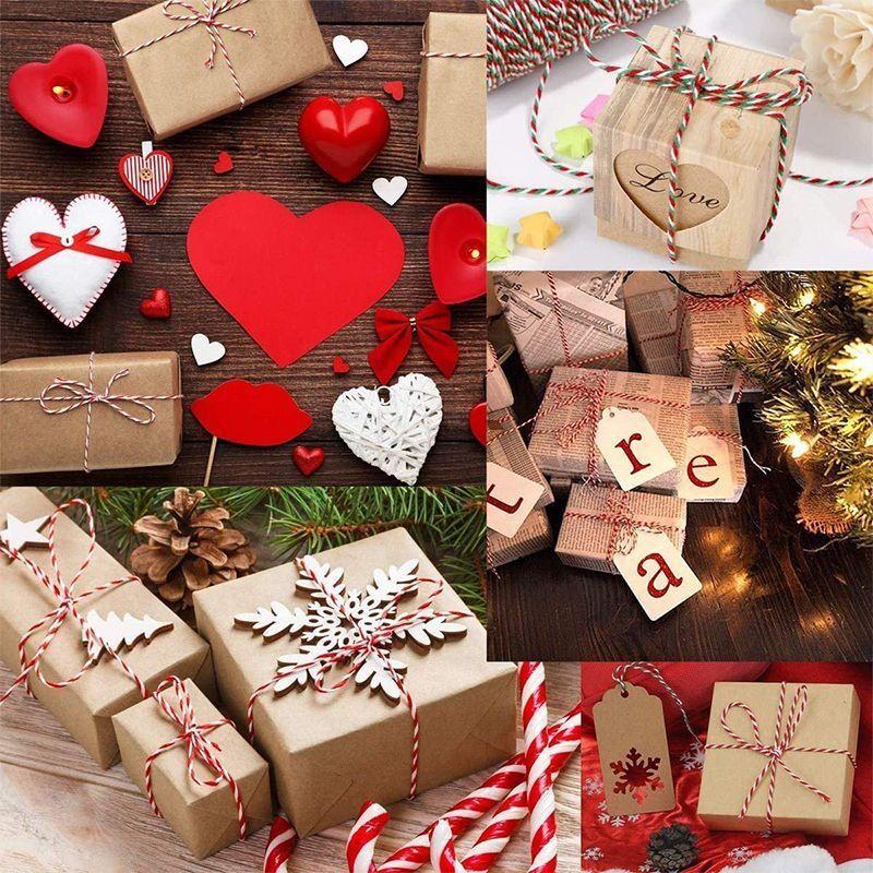 100 м/рулон бечевка для пекарей хлопковые шнуры веревка для домашнего декора ручная работа рождественские принадлежности подарочная упаковка ремесло DIY упаковка подарок