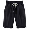 Women's Summer Casual Shorts Solid Color Drawstring Shorts