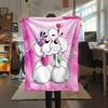 1Pc Diddl Cute Print Flannel Blanket, High quality Comfortable for All Seasons, Home Decor, Warmth and Comfort, Perfect for Christmas Gifts 35