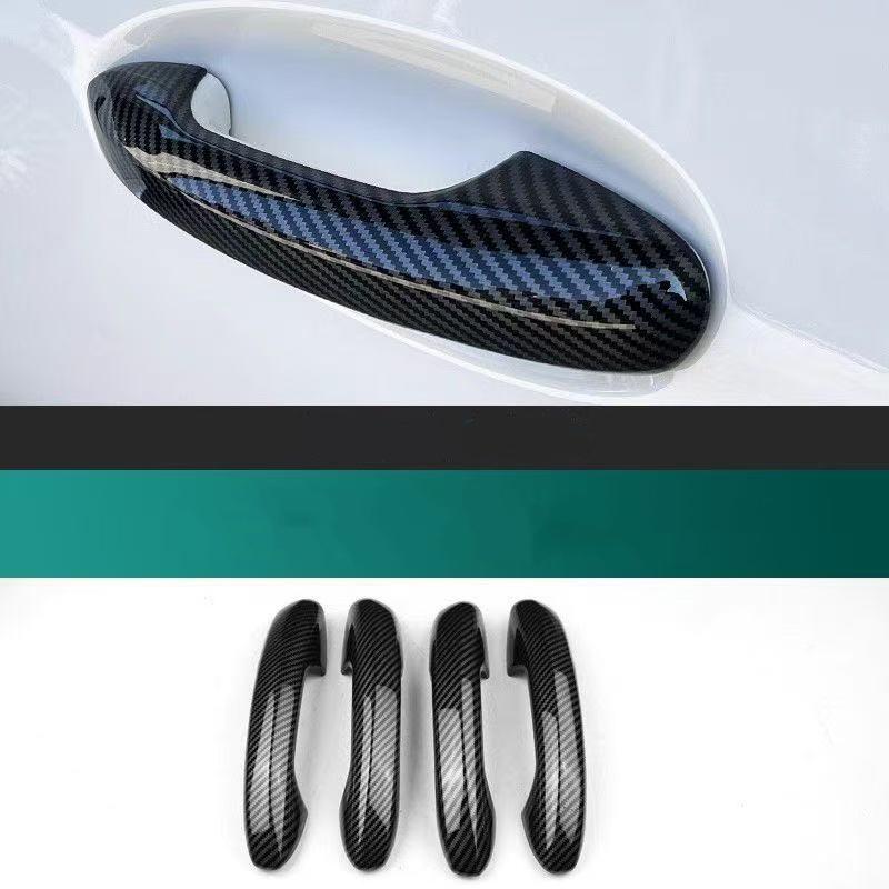 Abs Carbon Fiber Car Door Handle Trim Cover for Mercedes Benz GLC X254 C Class W206 S206 2024 2025 2026 Auto Accessories