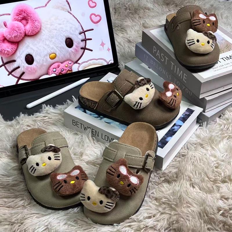 Женские уличные клоги-слипоны, Весна/Осень 2025, Мягкие и нескользящие, для детей старшего возраста, в стиле Birkenstock, Повседневная обувь.