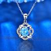S925 Silver Classic Clover Niche Necklace Zircon Pendant Clavicle Chain