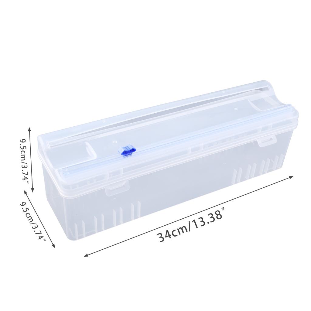 Регулируемый резак для пищевой пленки Домашний диспенсер для пищевой пленки Пищевая растягивающаяся прозрачная пищевая пленка Бытовая экономичная резка