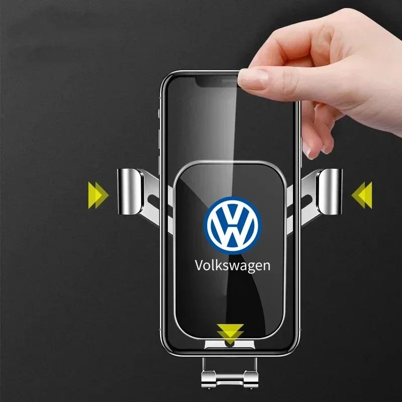 Car Phone Holder Car Air Vent Clip Mount Mobile Phone Holder For Volkswagen VW Golf 6 7 8 Touareg Passat Polo Jetta MK4 B6 GTI