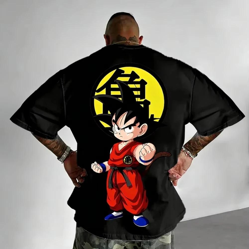 Dragon Ball Z Men's and Women's T-Shirts Son Goku Anime Tee 2026 Summer New Boy's Short Sleeves T-shirts