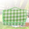 Foldable Waterproof Picnic Mat 200x200cm Gingham Beach Camping Blanket Green