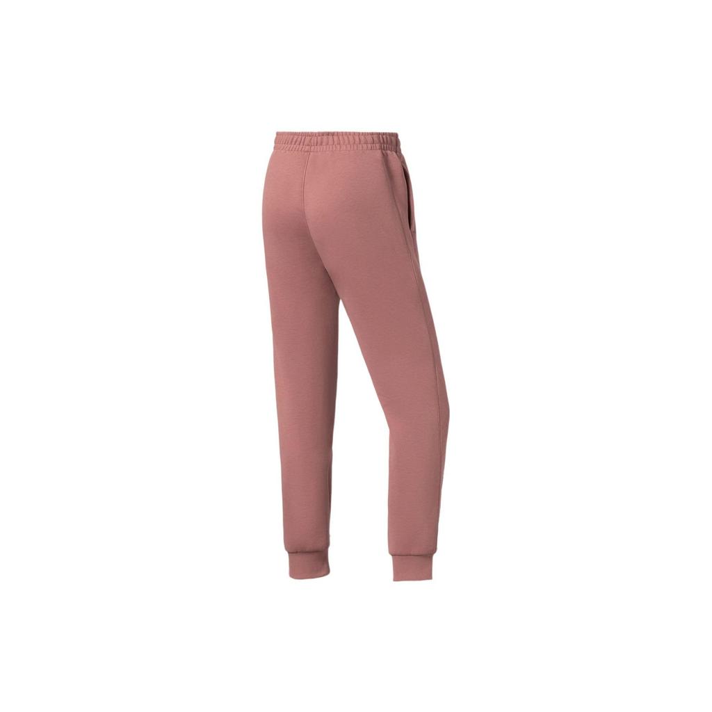 Li Ning Fitness Series Cotton Blend Cuffed Sports Pants Women Pants Dusty-Rose AKLS030-4