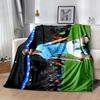 Pogba's Back Action Blanket Comfortable Great for Office Chair Bedding Seaside Four Seasons Multipurpose Playful Design